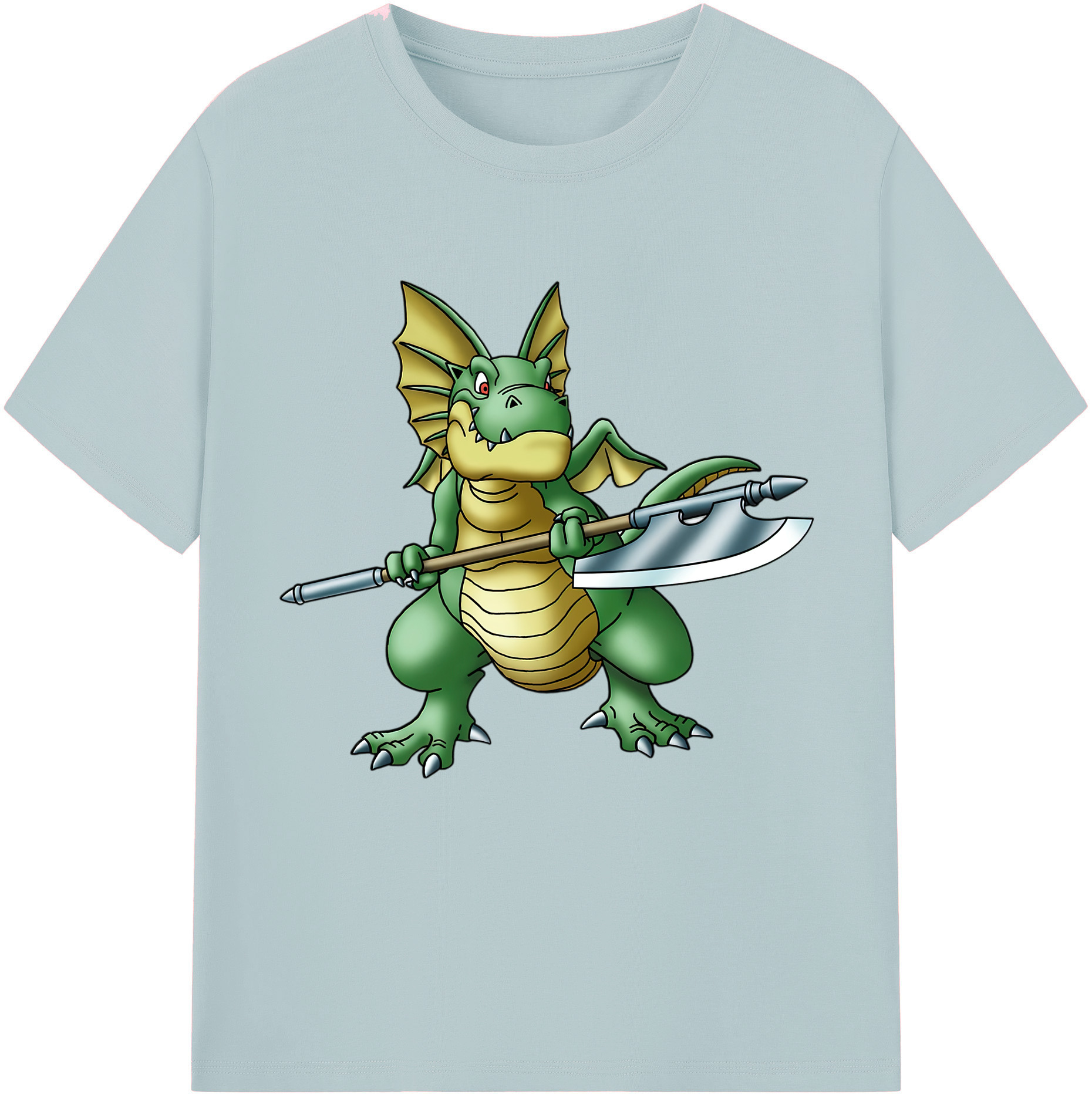 （画像用） ドラゴンクエスト Doragon Kuesuto Dragon Quest 綿100％半袖Tシャツ（フロントプリント）
